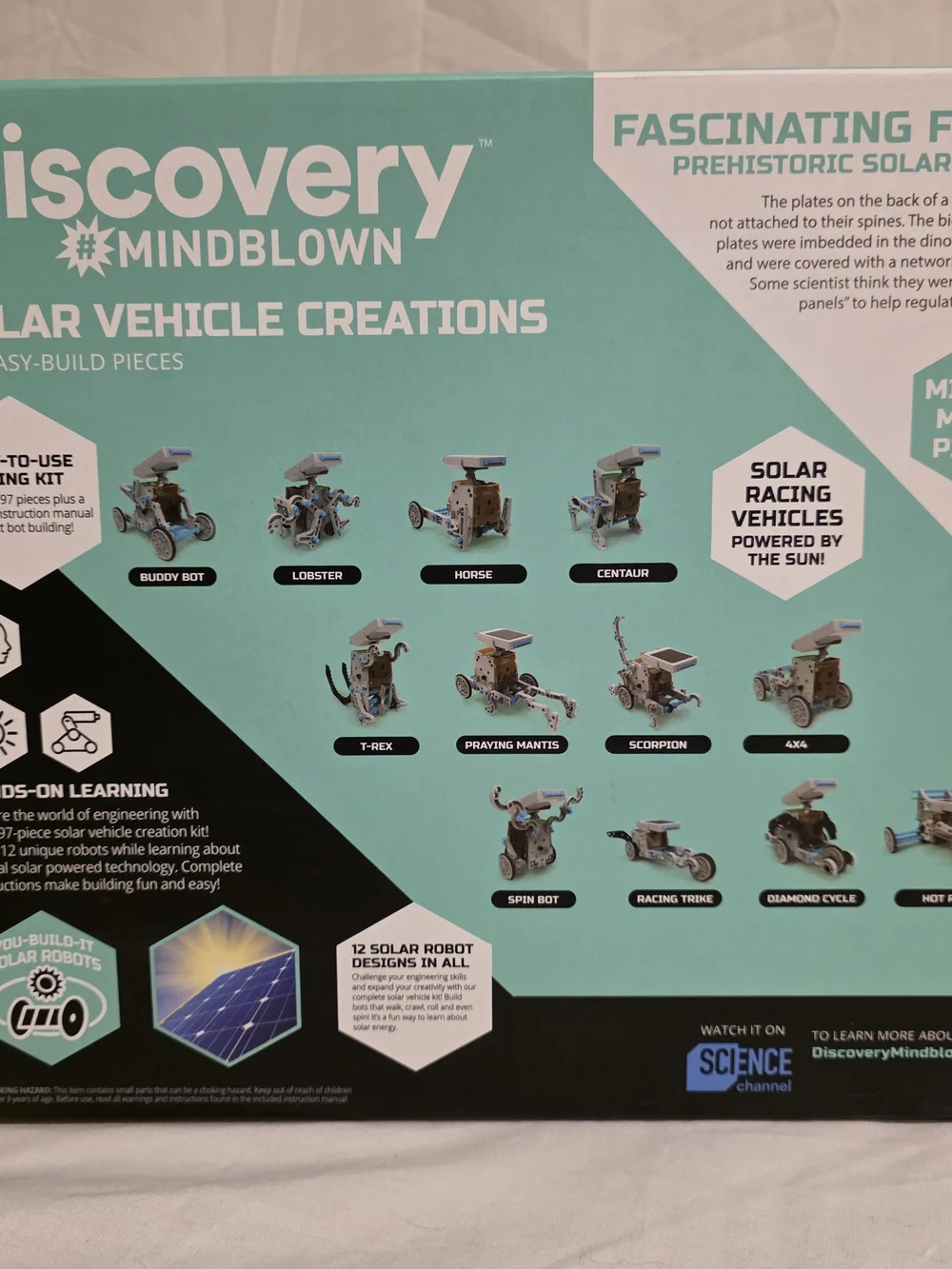 NEW Discovery MindBlown Solar Vehicle Creations 197 Pieces STEM 12 Designs